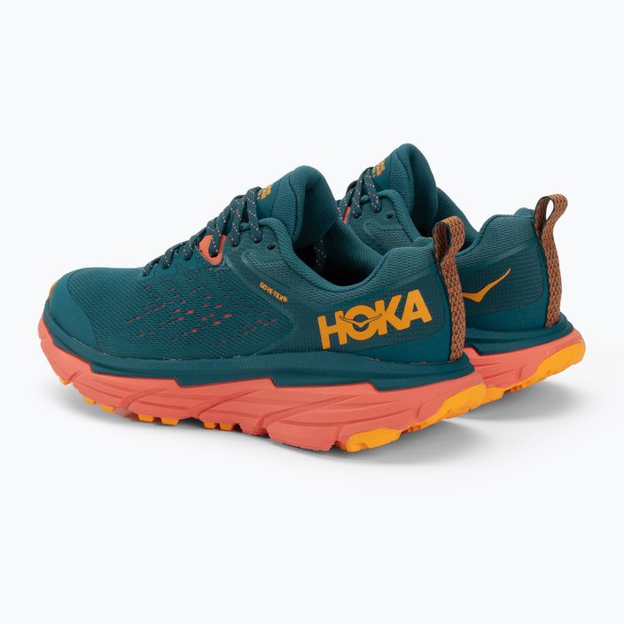 Damen Laufschuhe HOKA Challenger ATR 6 GTX blau/koralle Kamelie 3