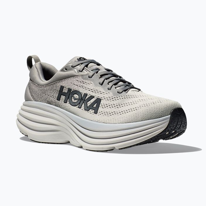 HOKA Bondi 8 sharkskin/harbor mist Herren Laufschuhe