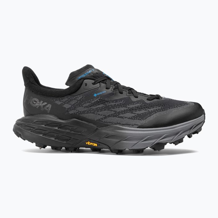 Herren Laufschuhe HOKA Speedgoat 5 GTX Spike schwarz/schwarz 2