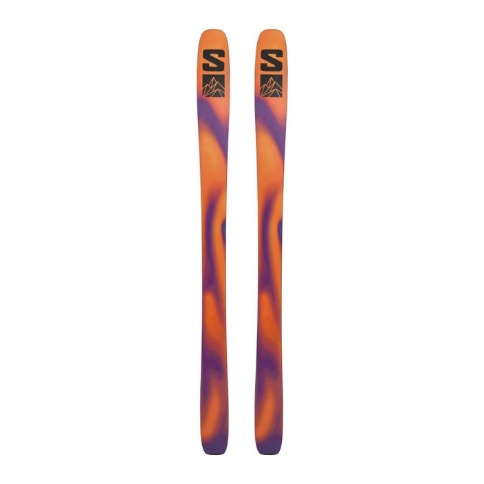 Salomon QST 98 + Felle reef waters/flame orange/royal purple Abfahrtsski 2