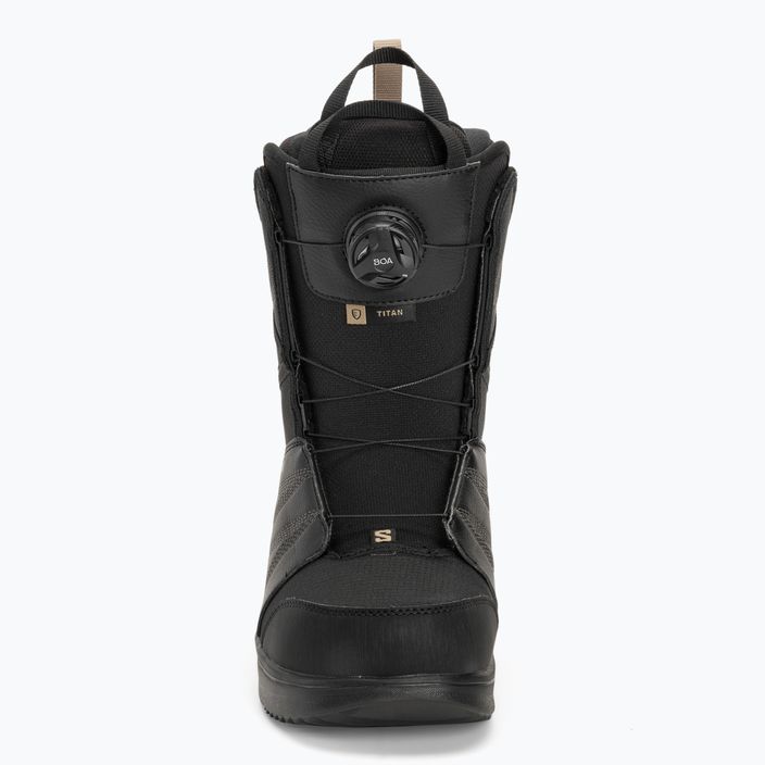 Herren Snowboard Boots Salomon Titan Boa schwarz/schwarz/roasted cashew 3
