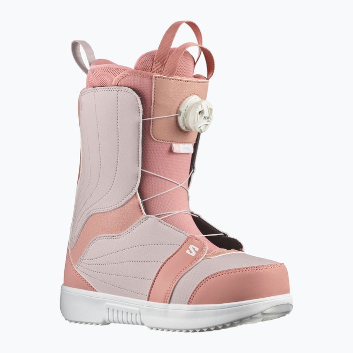 Snowboard-Boots für Damen Salomon Pearl Boa ash rose/lilac ash/white 6