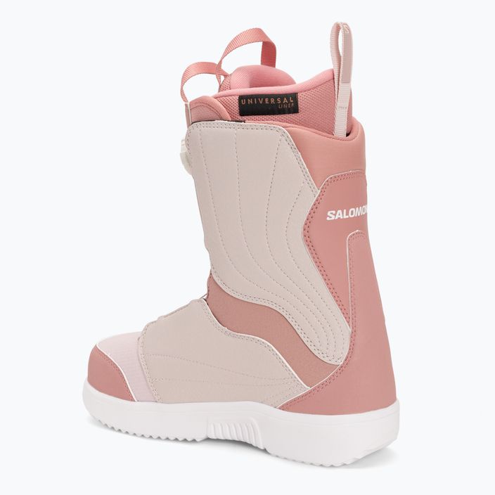 Snowboard-Boots für Damen Salomon Pearl Boa ash rose/lilac ash/white 2