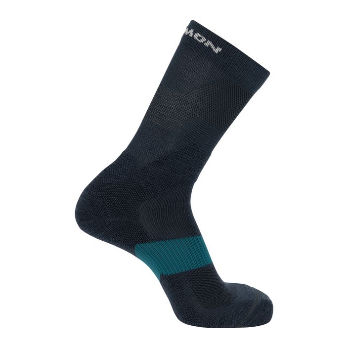 Salomon X Ultra Crew Trekkingsocken carbon/stargazer/pearl blau 2