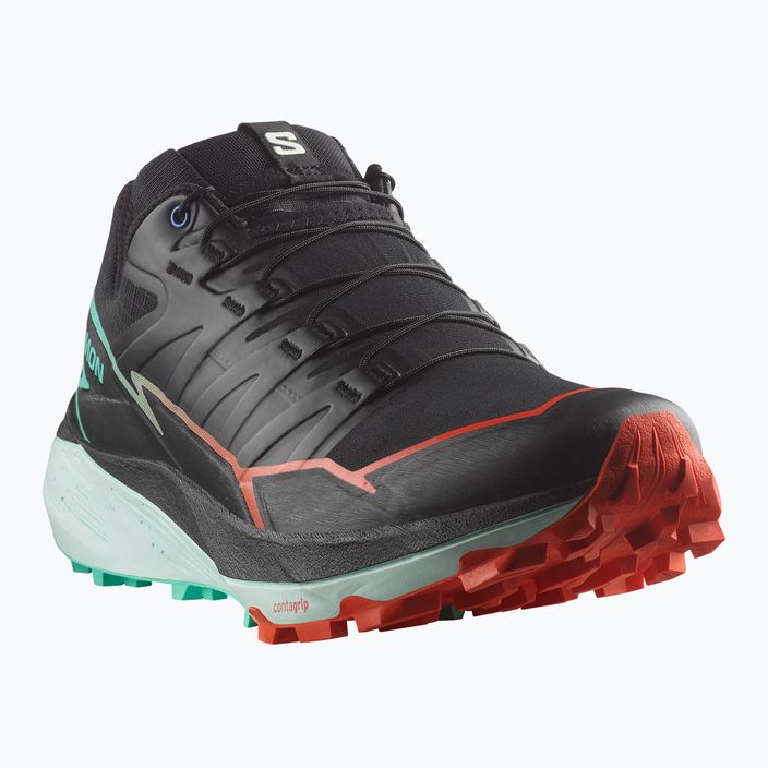 Salomon Thundercross Herren Laufschuhe schwarz/kirschrot/tomate/elektrisch grün