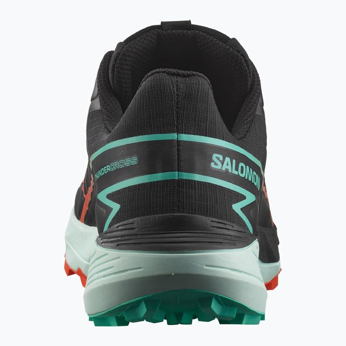 Salomon Thundercross Herren Laufschuhe schwarz/kirschrot/tomate/elektrisch grün 4