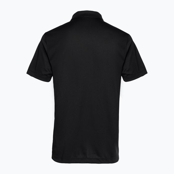 Herren Nike Court Dri-Fit Polo Solid schwarz/weiss Tennisshirt 2