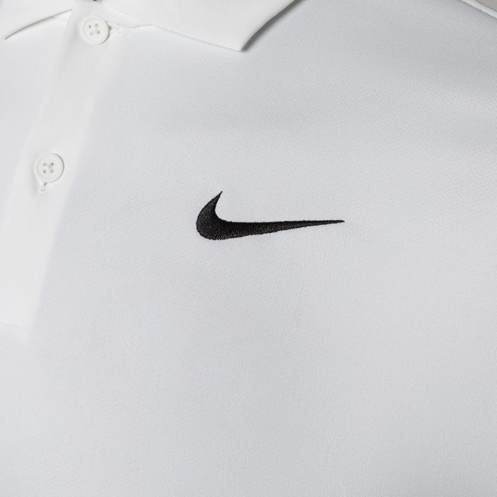 Herren-Tennisshirt Nike Court Dri-Fit Polo Solid weiß/schwarz 3