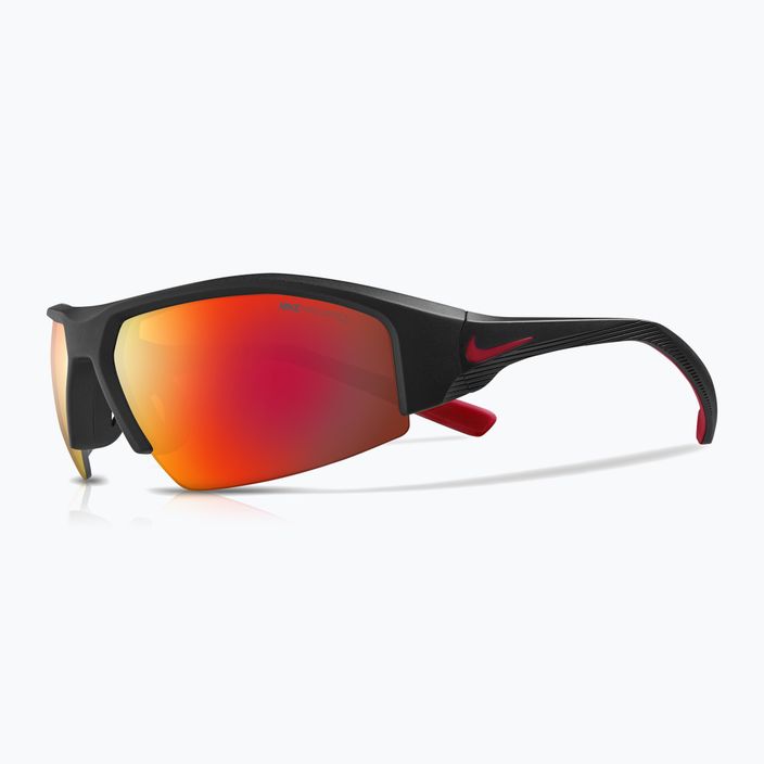 Nike Skylon Ace 22 mattschwarz/grau mit rotem Spiegel Sonnenbrille 5