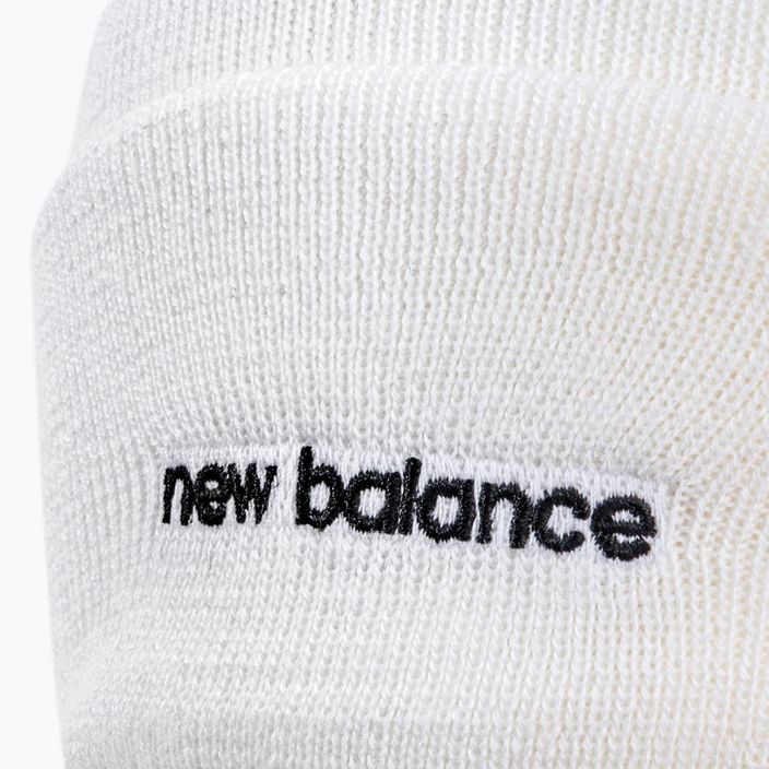 Wintermütze Damen New Balance Knit Cuffed Beanie Embroider weiß NBLAH1332WT 3