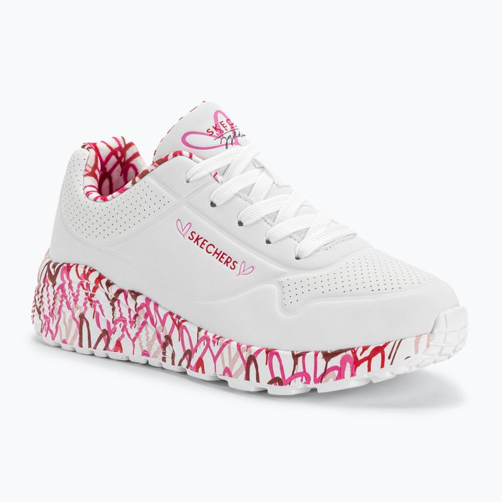 SKECHERS Uno Lite Lovely Luv weiß/rot/rosa Kinder Turnschuhe