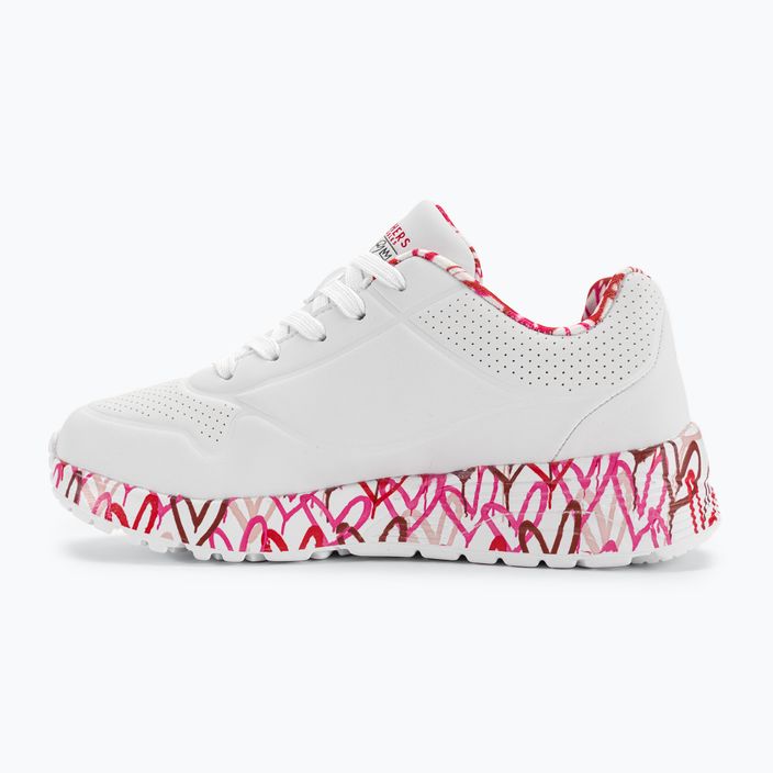 SKECHERS Uno Lite Lovely Luv weiß/rot/rosa Kinder Turnschuhe 10