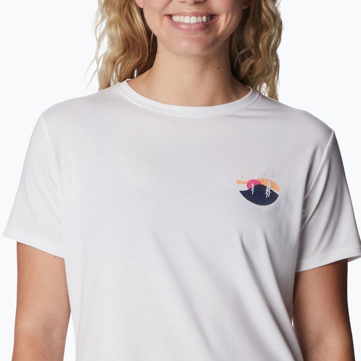 Columbia Sun Trek Graphic II Damen-Trekking-Shirt weiß 1998133104 4
