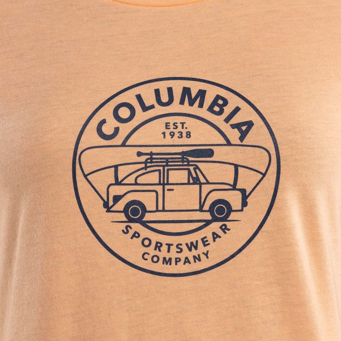 Damen-Trekking-Shirt Columbia Daisy Days Grafik orange 1934592829 8
