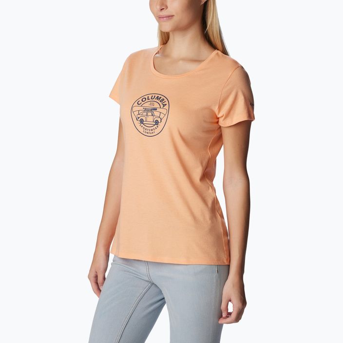 Damen-Trekking-Shirt Columbia Daisy Days Grafik orange 1934592829 4