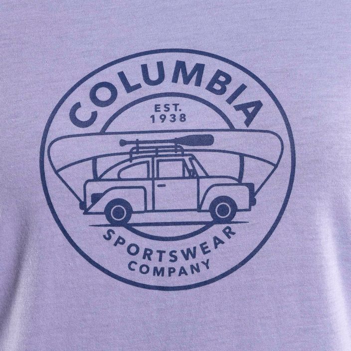Damen-Trekking-Shirt Columbia Daisy Days Grafik lila 1934592535 8