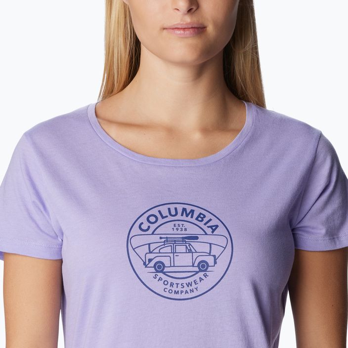Damen-Trekking-Shirt Columbia Daisy Days Grafik lila 1934592535 13