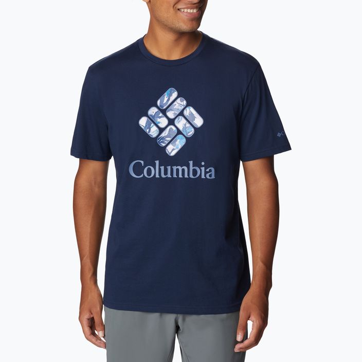 Columbia Rapid Ridge Graphic Herren-Trekkinghemd navy blau 1888813470
