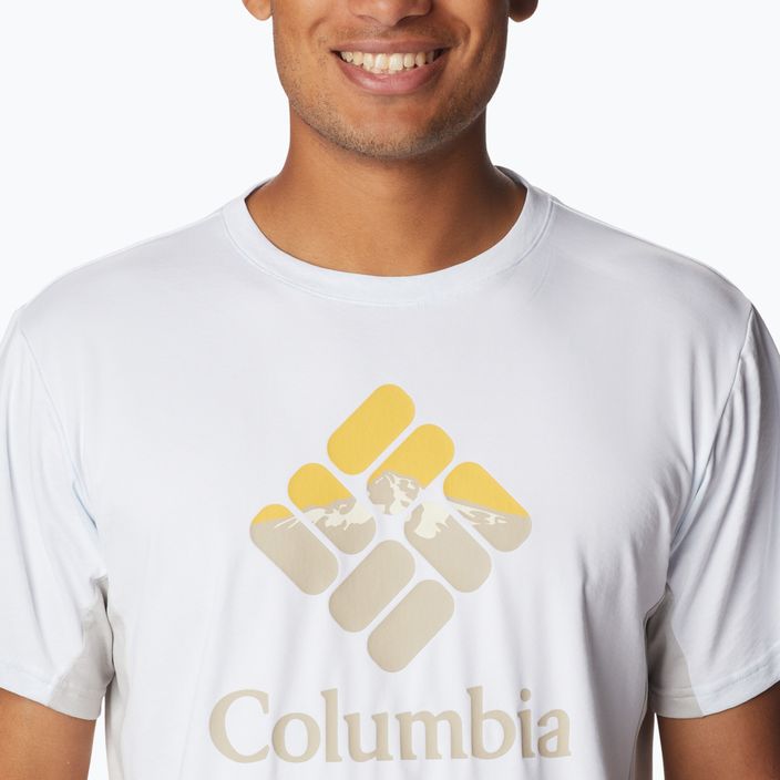 Columbia Zero Ice Cirro-Cool Graphic Herren-Trekking-T-Shirt weiß 1990463 4