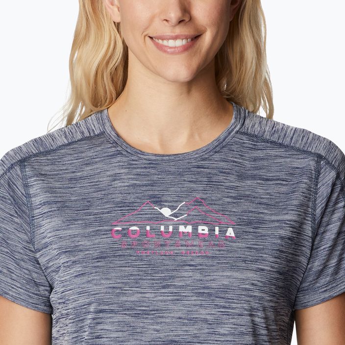 Columbia Damen Zero Rules Graphic Crew Trekking Shirt grau 1991583467 3