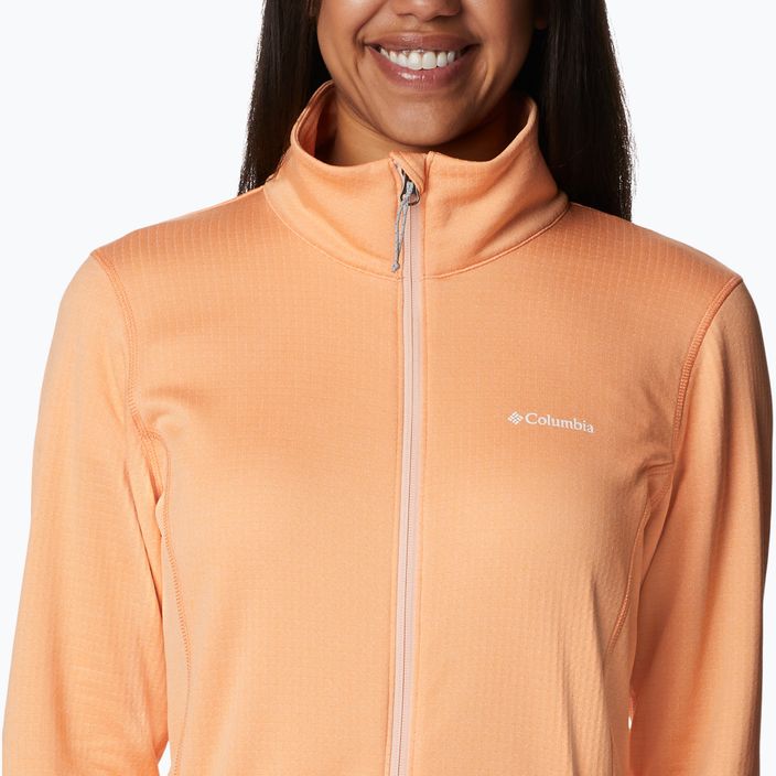 Columbia Damen Trekking Sweatshirt Park View Grid Fleece orange 1959713 6