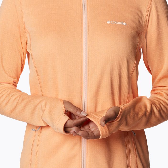 Columbia Damen Trekking Sweatshirt Park View Grid Fleece orange 1959713 7