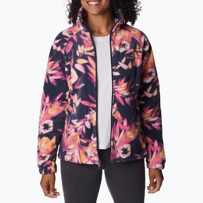 Columbia Damen Fleece-Sweatshirt Benton Springs gedruckt Fleece rosa und marine 2021771 3