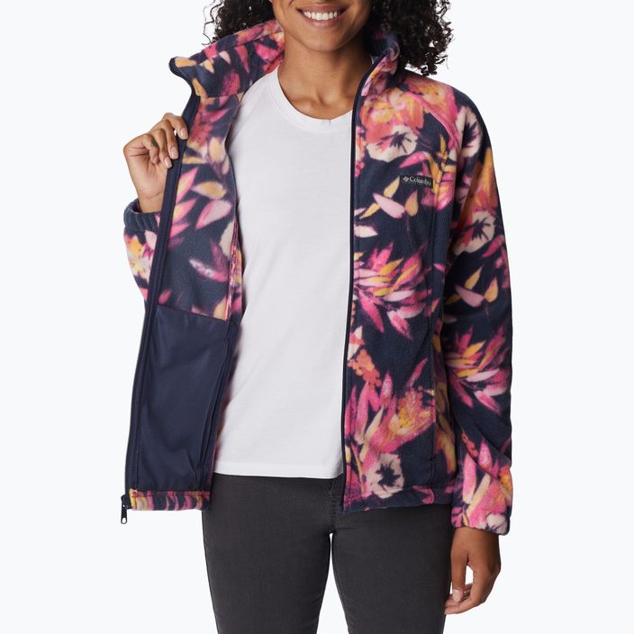 Columbia Damen Fleece-Sweatshirt Benton Springs gedruckt Fleece rosa und marine 2021771 4