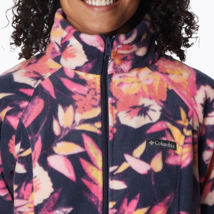 Columbia Damen Fleece-Sweatshirt Benton Springs gedruckt Fleece rosa und marine 2021771 5