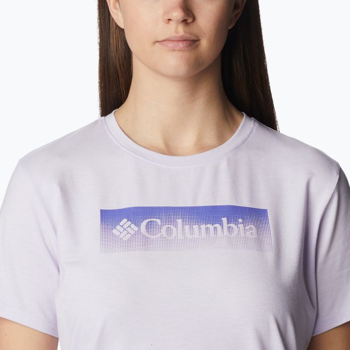 Damen-Trekking-Shirt Columbia Sun Trek Grafik lila 1931753569 5