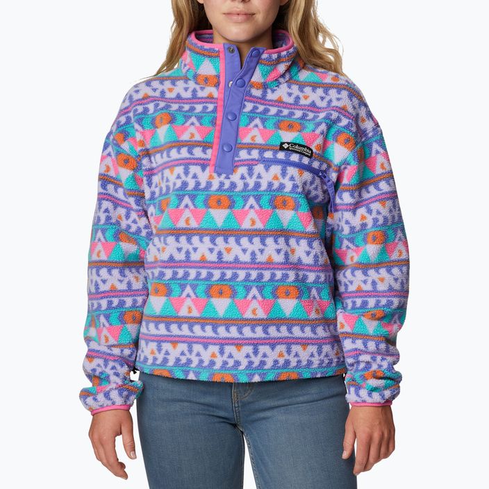 Columbia Damen Helvetia Cropped Half Snap Fleece Sweatshirt lila 2014561