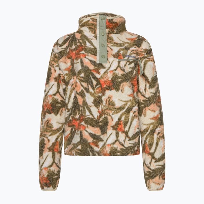 Columbia Damen Helvetia Cropped Half Snap Fleece-Sweatshirt Kreide floriculture 2014561194