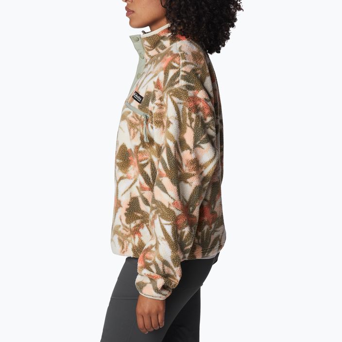 Columbia Damen Helvetia Cropped Half Snap Fleece-Sweatshirt Kreide floriculture 2014561194 6