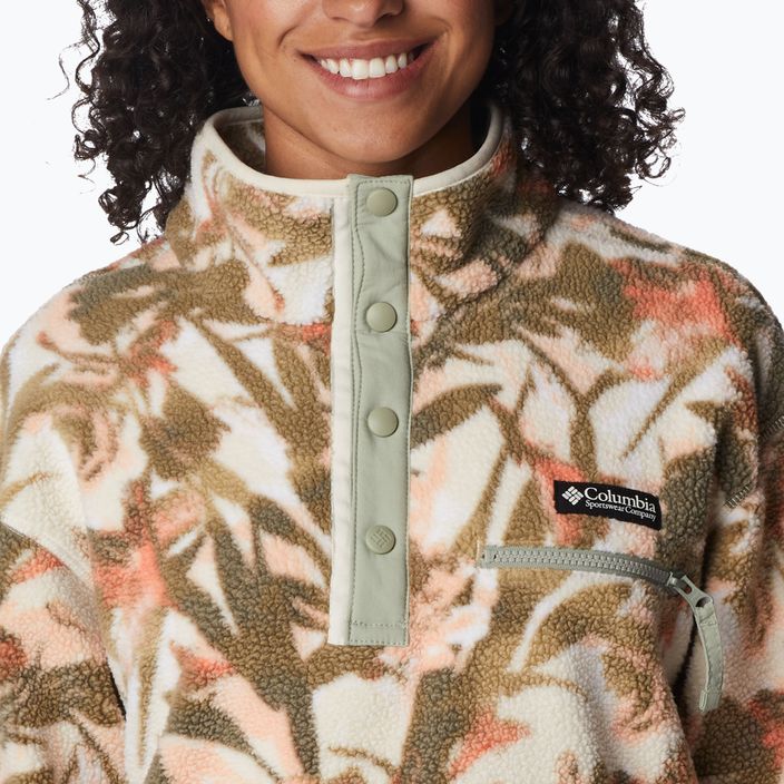 Columbia Damen Helvetia Cropped Half Snap Fleece-Sweatshirt Kreide floriculture 2014561194 7