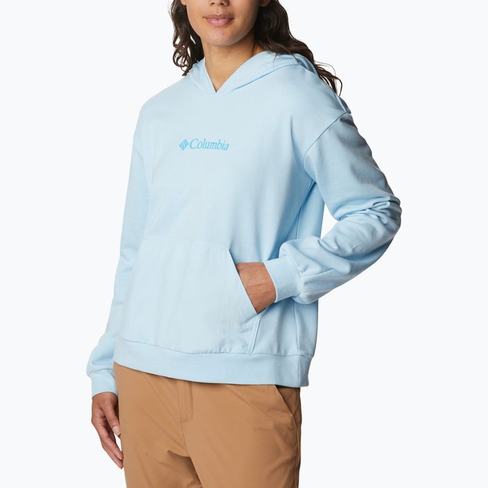 Damen-Trekking-Sweatshirt Columbia Logo III French Terry blau 2032871490