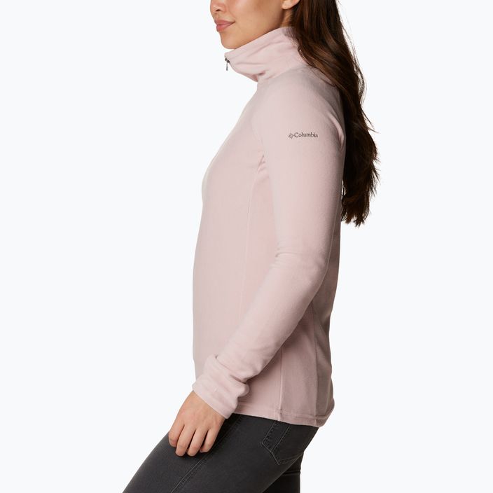 Damen-Trekking-Sweatshirt Columbia Glacial IV 1/2 Zip staubig rosa 2
