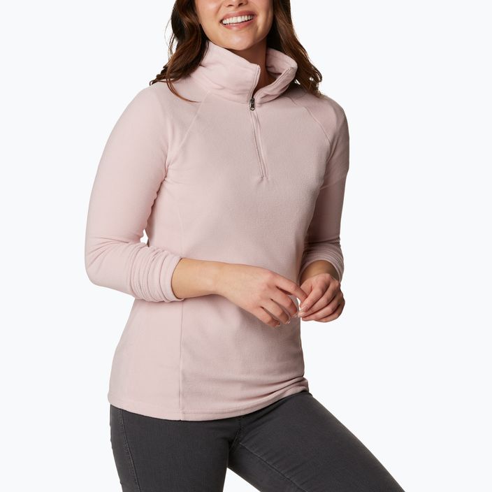 Damen-Trekking-Sweatshirt Columbia Glacial IV 1/2 Zip staubig rosa 4