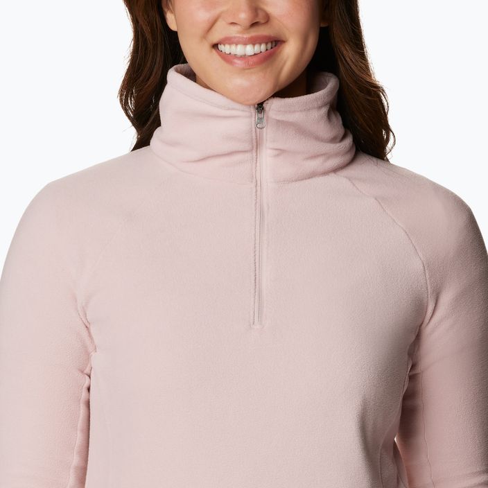 Damen-Trekking-Sweatshirt Columbia Glacial IV 1/2 Zip staubig rosa 5