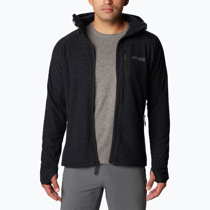 Columbia Herren Titan Pass 3.0 Kapuzen-Trekking-Sweatshirt schwarz