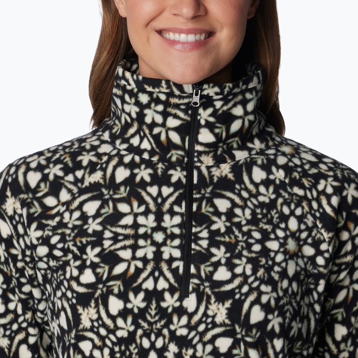 Damen-Trekking-Sweatshirt Columbia Glacial IV Print schwarz polarisieren 5