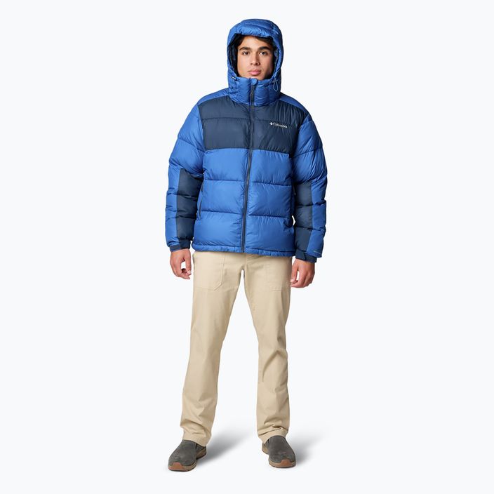 Columbia Pike Lake II Herren Daunenjacke mit Kapuze bergblau/ marineblau (College) 2