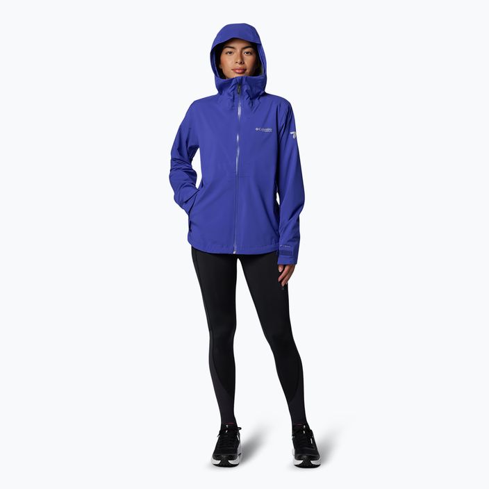 Columbia Damen OmniTech AmpliDry II Clematis blau Regenjacke 2