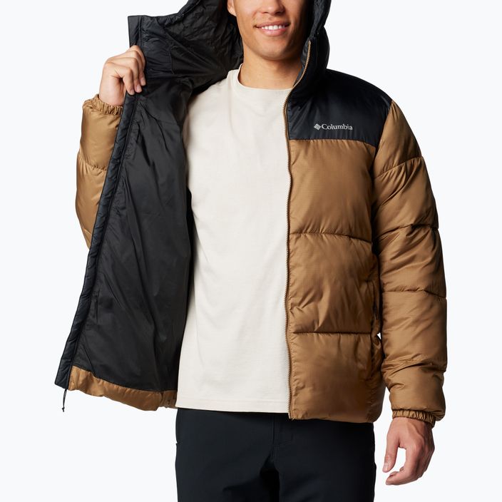 Herren Columbia Puffect II Daunenjacke mit Kapuze delta/ schwarz 4