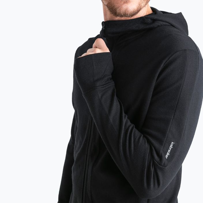 Icebreaker Merino 260 Quantum IV Zip Hoodie für Herren schwarz 4