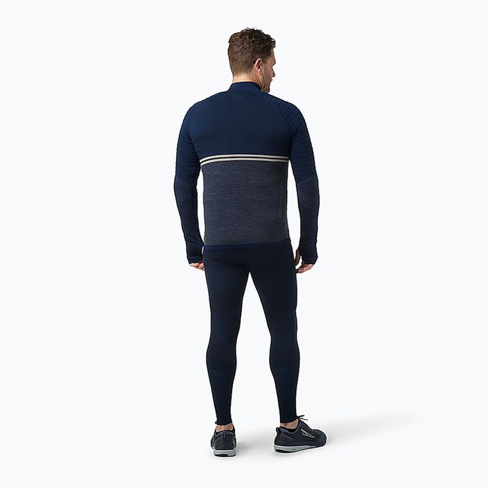 Herren Smartwool Intraknit Merino Tech 1/4 Zip thermische Sweatshirt marineblau 16670 7