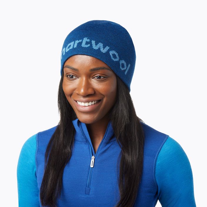 Wintermütze Smartwool Lid Logo blau 11441-J96 8