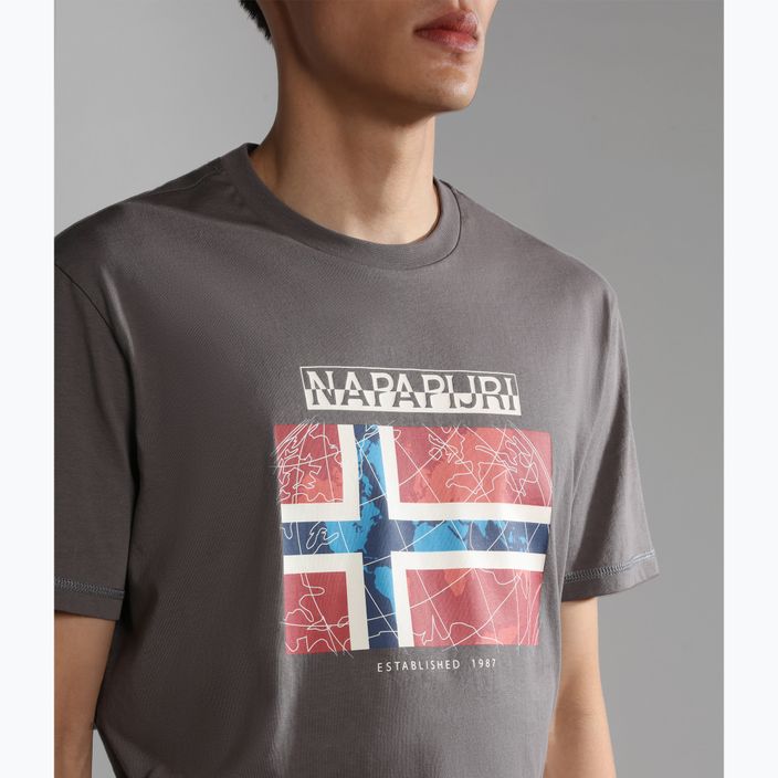 Napapijri Herren-T-Shirt NP0A4H22 gris 4