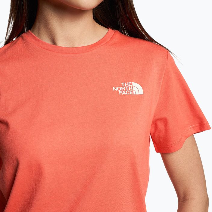 Damen-Trekking-T-Shirt The North Face Foundation Grafik orange NF0A55B2LV31 3