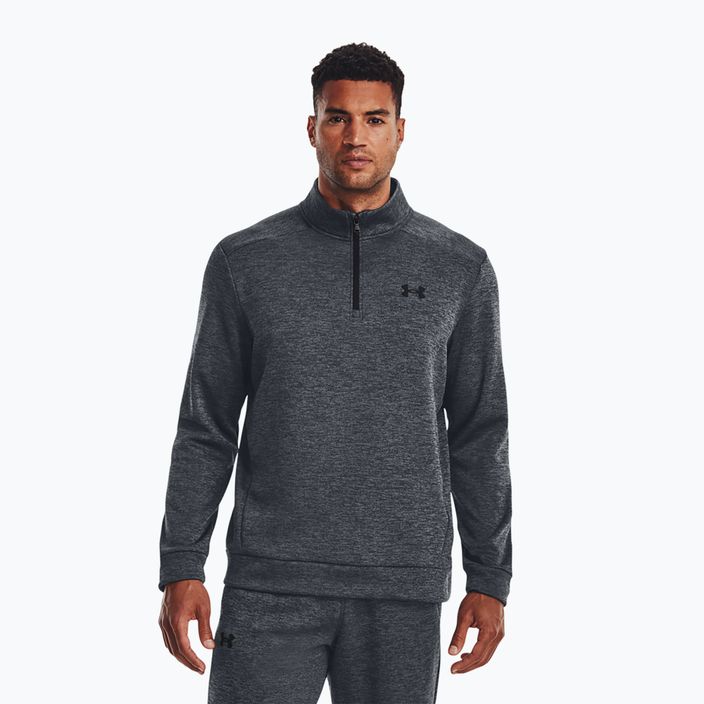 Training Sweatshirt Hoodie Herren Under Armour Armour Fleece 1/4 Zip pitch gray/black