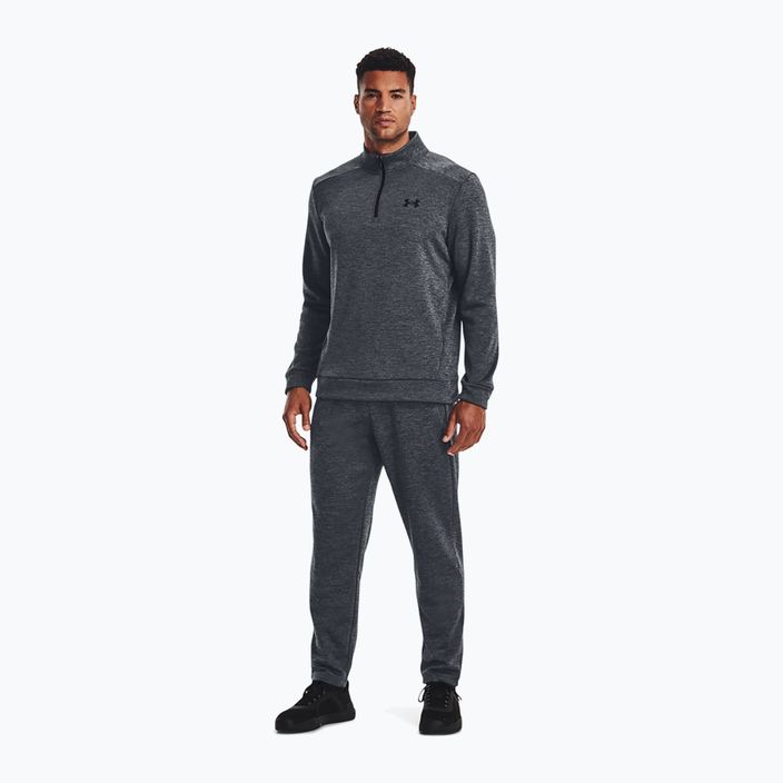 Training Sweatshirt Hoodie Herren Under Armour Armour Fleece 1/4 Zip pitch gray/black 2